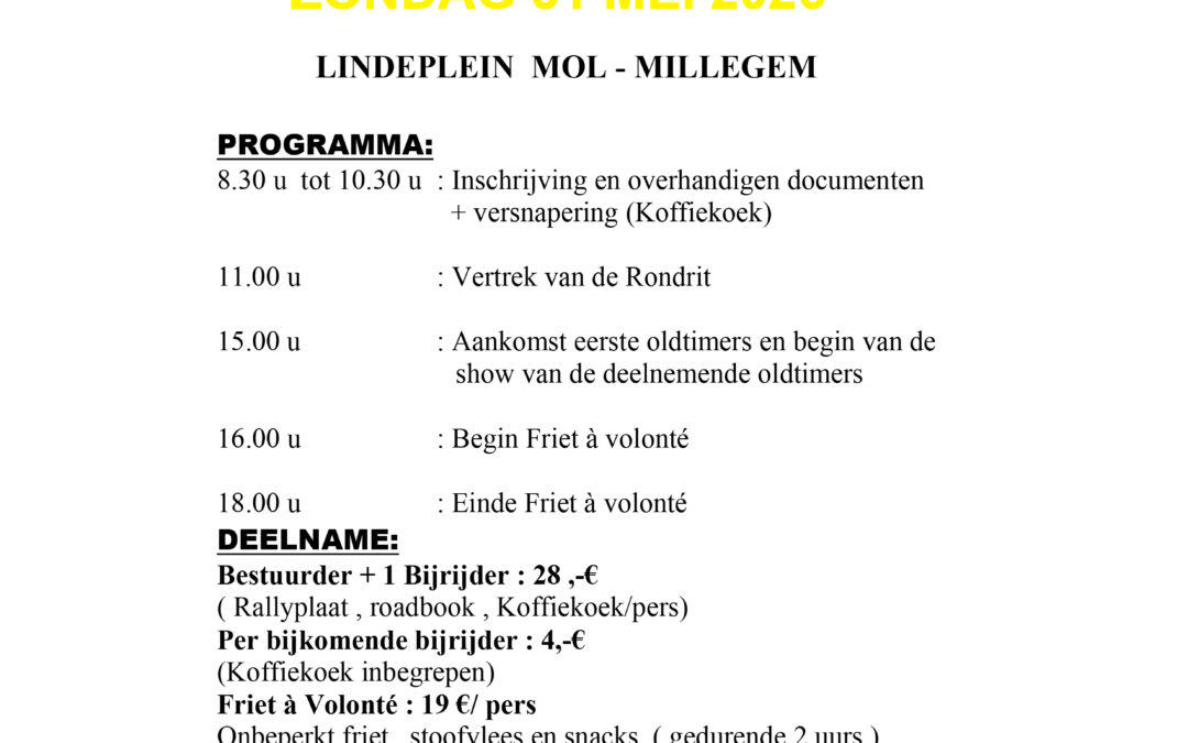 THE NEW KEMPEN HISTORIC 2026 voor oldtimers